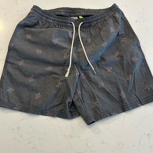 Quiksilver Charcoal Floral Men's Swim Hybrids